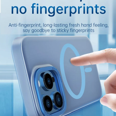 Ốp lưng chống sốc cho iPhone 14 Pro (6.1 inch) hỗ trợ sạc Maqsafe hiệu WIWU PC Ultra-thin Frosted Magnetic Case (mặt lưng nhám mờ, gờ bảo vệ Camera 0.5mm) - hàng nhập khẩu