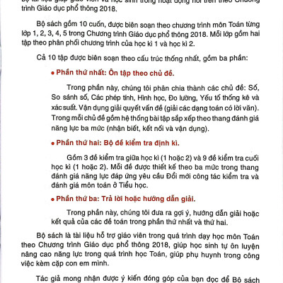 Sách - Kiểm Tra Và Đánh Giá Năng Lực Toán 4 - Học Kỳ 1 (Biên Soạn Theo Chương Trình GDPT 2018)