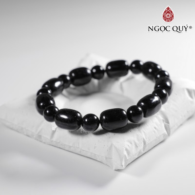 Vòng tay đá thạch anh tóc đen nhiều tóc mệnh thủy, mộc - Ngọc Quý