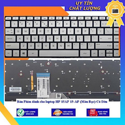 Bàn Phím dùng cho laptop HP 15AP 15-AP (Màu Bạc) Có Đèn - Hàng Nhập Khẩu New Seal