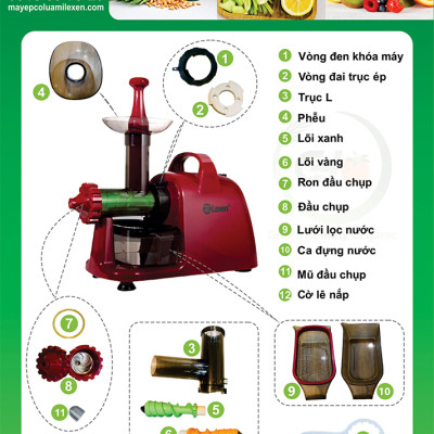 Phụ kiện máy ép chậm LEXEN - lưới lọc nước - Hàng chính hãng