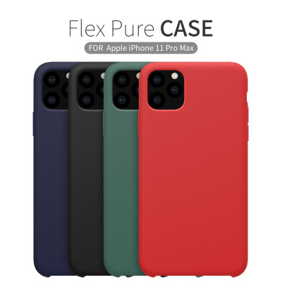 Ốp lưng chống sốc silicon cho iPhone 11 Pro Max mỏng 1mm hiệu Nillkin Flex Pure Cover Case (chống sốc cực tốt, chất liệu cao cấp, gờ bảo vệ camera) - hàng nhập khẩu