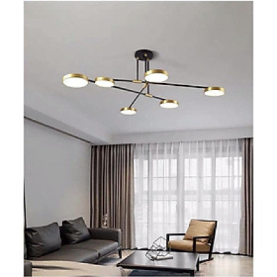 Đèn thả Decor kiểu dáng ống bơ hiện đại phòng ăn, quầy bar màu vàng