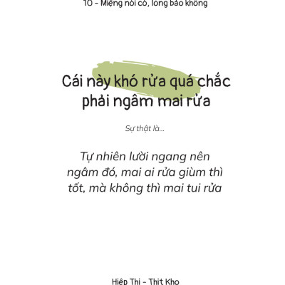 Miệng Nói Có, Lòng Bảo Không