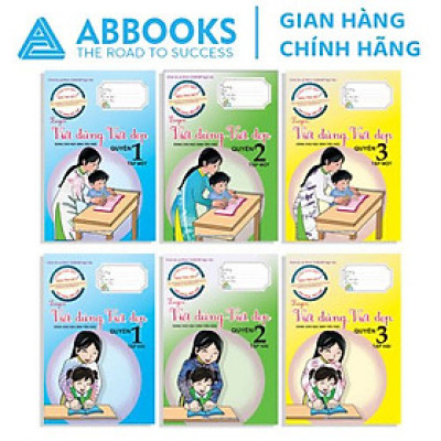 Bộ 6 Cuốn Sách Tô Chữ Cho Bé - Luyện Viết Đúng Viết Đẹp - ABBOOKS 