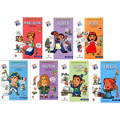 Combo 7 Cuốn Truyện Tranh Danh Nhân Thế Giới: Mary Quyri, Nôben, Hêlen, Napôlêông, Niutơn, Lincôn, Êđixơn