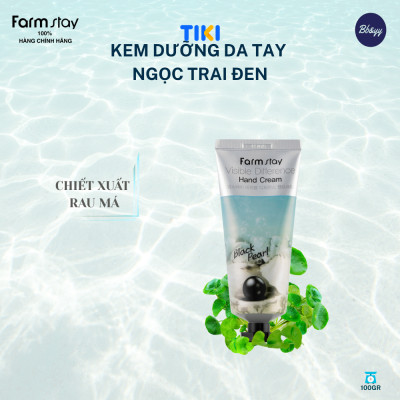 Kem Dưỡng Da Tay Ngọc Trai Đen _ Farmstay Visible Difference Hand Cream Black Pearl