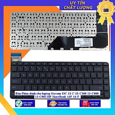 Bàn Phím dùng cho laptop Stream 13C 13-C 13-C100 13-C000 13-C002 HP SlateBook 14P 14-P - MÀU TRẮNG - Hàng Nhập Khẩu New Seal