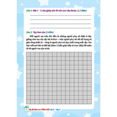 Sách - Bộ Đề Kiểm Tra Tiếng Việt Lớp 5 - Tập 2 - Kết Nối Tri Thức - Minh Thắng