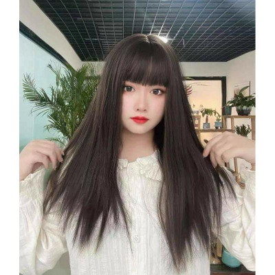 Tóc giả cao cấp️ tóc thẳng lửng- tặng lưới chùm tóc
