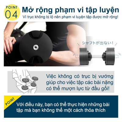Nuobell flexbell - [All Black] Quả tạ tay điều chỉnh trọng lượng 36kg mỗi lần đổi 2kg 16 cấp độ tạ đòn tập luyện chuyên nghiệp gym