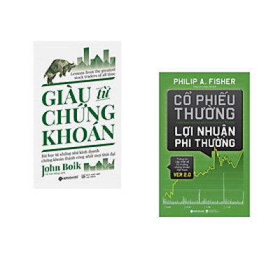 Combo 2 cuốn sách: Giàu Từ Chứng Khoán   + Cổ Phiếu Thường Lợi Nhuận Phi Thường