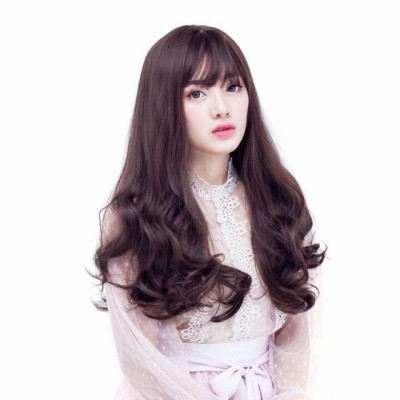 Tóc giả cao cấp nguyên đầu xoăn đuôi- tặng lưới chùm tóc