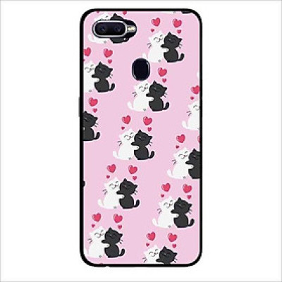 Ốp lưng dành cho Oppo F9 - Realme 2 Pro - A7 ( A5s ) - A12 mẫu Mèo Yêu Nhau