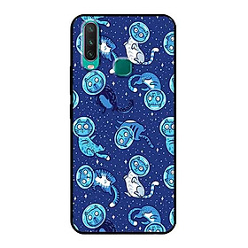 Ốp Lưng in cho Vivo Y15 Mẫu Chú Mèo Ngoài Không Gian - Hàng Chính Hãng