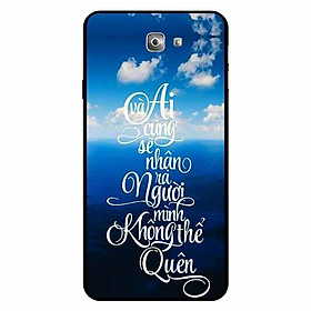 Ốp lưng in cho Samsung J7 Prime Mẫu Không Thể Quên