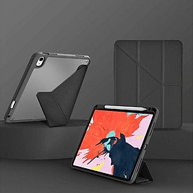 Bao Da Cho ipad Pro 11 inch M4 2024 hiệu WIWU Defender Protective Case 5 Kiểu Gấp Chân Đế, có khay bút sạc trực tiếp bút trên khay, chống sốc chống bẩn - Hàng chính hãng