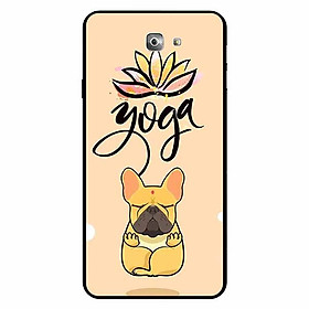Ốp lưng in cho Samsung J7 Prime Mẫu Cún Yoga