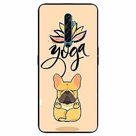 Ốp lưng in cho Oppo Reno 2Z Mẫu Cún Yoga