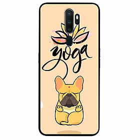 Ốp lưng in cho Oppo A5 2020 Mẫu Cún Yoga