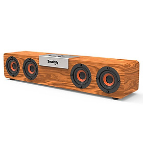 Loa Subwoofer không dây 5W * 4  bằng gỗ Soundbar Bluetooth 5.0 SMALODY SL-90H