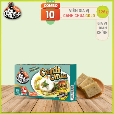 Combo 10 Hộp Viên Gia Vị Canh Chua Gold Ông Chà Và  (Sweet & Sour Soup Cubes)