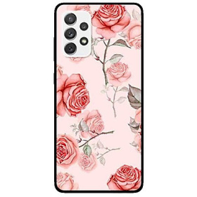 Ốp lưng dành cho Samsung A32 - A52 - A72 mẫu Hoa Tiết Hồng Cam