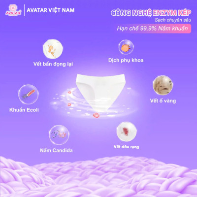 Nước Giặt Đồ Lót Lưu Hương 48 Hours 6 In1 Hương Hoa Cỏ Tươi Mát Avatar (Chai 500 mL)