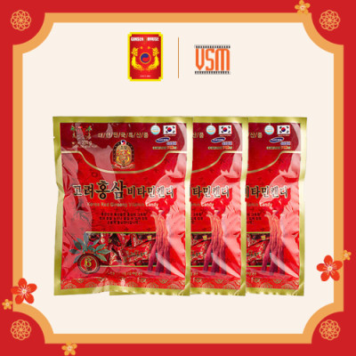 Kẹo Hồng Sâm Vitamin Hàn Quốc - Ginseng House Gói 200g