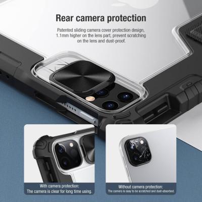 Bao da dành cho iPad iPro 11 inch (2020) hàng chính hãng Nillkin Bumper Leather có nắp bảo vệ camera