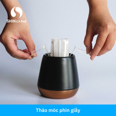 Cà phê Sơn La Blend - SHIN Cà Phê - Phin giấy - Hộp 5 gói