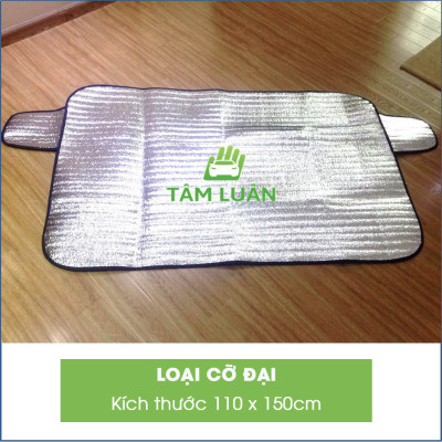 Tấm che nắng ô tô bạt che kính lái xe hơi phủ hai lớp nhôm chống nóng cách nhiệt Tâm Luân