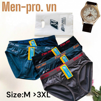 Combo 5 Quần Lót Nam Thun Lạnh Lưng Nhỏ Menpro MP2 – Mát, Co Giãn, Ôm Vừa