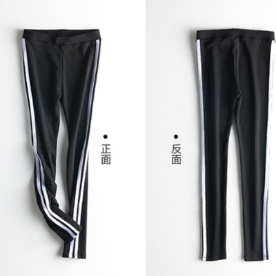 Quần legging tập Yoga kẻ sọc ôm cực đẹp (Xám)