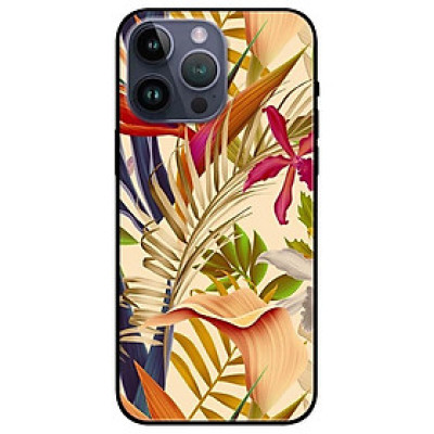 Ốp lưng dành cho Iphone 14 - Iphone 14 Plus - Iphone 14 Pro - Iphone 14 Pro Max - Hoa Lá Cam Hồng 1