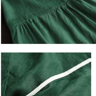 Đầm suông nữ cổ sơ mi thiết kế nút thắt bên eo kèm túi 2 bên tiện lợi, sang chảnh da215