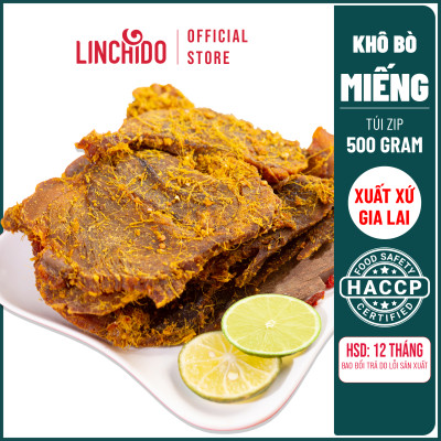 Bò khô miếng - Tùng Phương Du Ký - Loại 500 Gram (TÚI ZIP TIỆN LỢI )