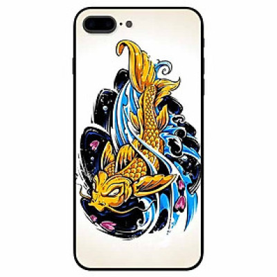 Ốp lưng dành cho Iphone 7 Plus , 8 Plus mẫu Chép Vàng Nền Sáng