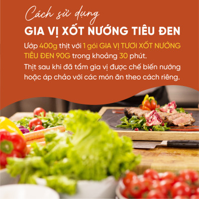 Xốt Nướng Tiêu Đen 90G, Vị Bùi Béo Nhẹ Thanh Đạm Cicook
