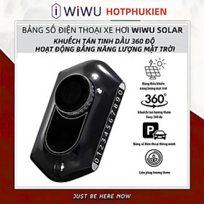 Bảng ghi số điện thoại tích hợp khuếch tán nước tinh dầu nước hoa cho xe hơi ô tô hiệu WIWU Solar thuận tiện khi đỗ xe để lại số phone gắn taplo trong xe - Hàng nhập khẩu 