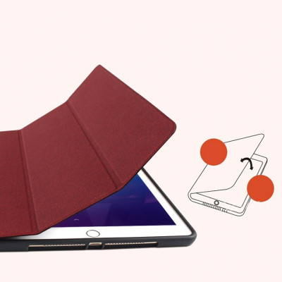 Bao da Ipad 10.2 (Thế hệ 7 – 2019) hiệu Mutural _ Màu đỏ_ Hàng nhập khẩu