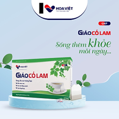 Trà Giải độc mát gan Giảo Cổ Lam Hoa Việt - Hỗ trợ sức khỏe tim mạch, tiểu đường, mỡ máu