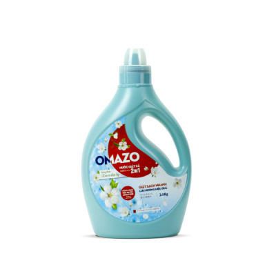 Chai Nước Giặt Xả Omazo Đậm Đặc Hương Hoa Cỏ Diệu Kỳ 2.4kg