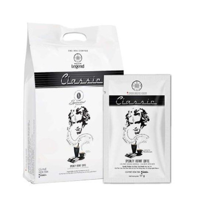 Cà Phê Trung Nguyên Legend Classic Hòa Tan – Bịch 50 Gói – Cà Phê Sữa Đậm Đà, Chuẩn Gu Việt