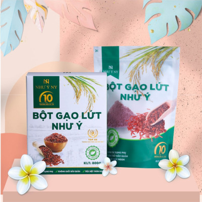 Bột Gạo Lứt Như Ý Ny Mẫu Mới 800g - Bột Ăn Kiêng Hỗ Trợ Giảm Cân