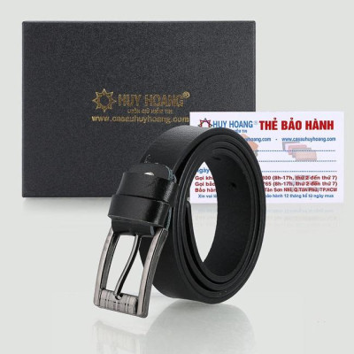 HP4146-47-48 - Thắt lưng nam Huy Hoàng 3,5P bát gài màu da, đen, nâu