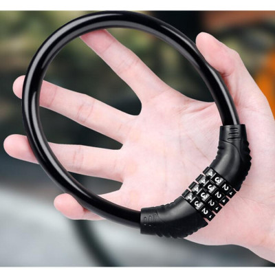 Khóa Xe Đạp Thể Thao Với Mật Mã 4 Số Chống Trộm, Khóa Số Chắc Chắn, An Toàn