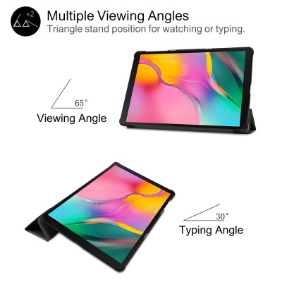 Case bao da chống sốc cho Samsung Galaxy Tab S5e (T720 / T725) 10.5 inch hiệu HOTCASE thiết kế siêu mỏng hỗ trợ Smartsleep, gập nhiều tư thế, mặt da siêu mịn - hàng nhập khẩu