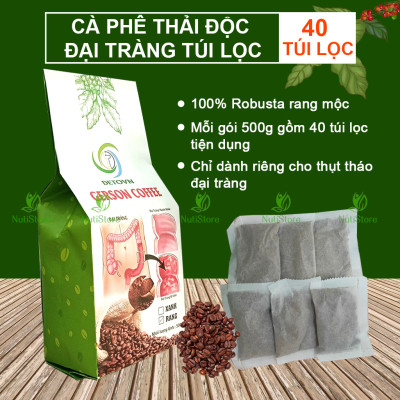 Bộ thải độc đại tràng bằng cà phê (Liệu trình 40 ngày), thải độc cà phê, thụt tháo đại tràng
