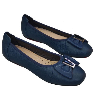 Giày Nữ Búp Bê Đế Bệt Da Bò Thật TiTi ĐÔ Cao Cấp GBBN2046d